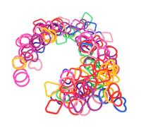 BESPORTBLE 100 Pcs Links Plastic Chain for Early Education Geometric Linking Rings for Sensory Development Safe Learning Tool for Kindergarten and Home Use