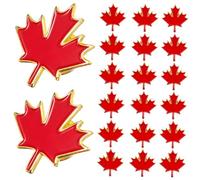 BESPORTBLE 100 pcs Maple Leaf Brooch Metal Breastpins Chic Clothes Badges for Daily and Formal Wear Autumn Lapel Pins Gifts