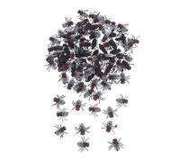 BESPORTBLE 100 Pcs Realistic Blowfly Prank for Halloween Party Tricky Insect Props Funny Scary Bugs for Practical Jokes and Costume Decor