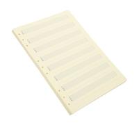 BESPORTBLE 100 Sheets Music Manuscript Refill Paper Paper for Notebook Binder Suitable for Music Composition Teaching and Performance Use