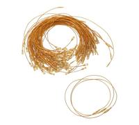 BESPORTBLE 1000pcs Christmas Ornament Hooks with Snap String Precut Bauble Hanging Ribbons Secure Fastening Ornament Ties for Tree Decorations Halloween and Holiday Party Use Silver