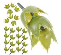 BESPORTBLE 100pcs Artificial Rose Flower Sepals for DIY Soap Flowers Plastic Material Convenient to Carry Never Withered for Arranging Supplies and Craft Projects