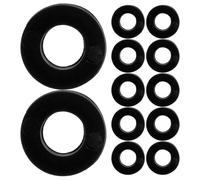 BESPORTBLE 100Pcs Black Drum Set Washers Pads Non-Slip Drum Accessories Clutch Gaskets Stability and Cymbal Stand Fittings Suitable for Percussion Instruments