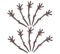BESPORTBLE 100pcs Christmas Snowman Hands Plastic Tree Branches DIY Craft Decorations for Year Party Lightweight Fake Branches for Festive Ornament Making