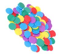 BESPORTBLE 100pcs Colored Game Tokens Educational Counters Disks Acrylic Assorted Color 25mm Interactive Counting Chips for Boys and Girls and Home Use Random Color