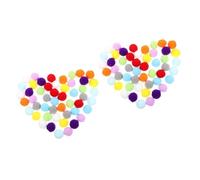 BESPORTBLE 100pcs Colorful Plush Cat Interactive Fuzzy Toys for Kittens Soft Lightweight Indoor Play and Exercise Engaging Catnip for Fun and Activity