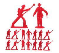 BESPORTBLE 100pcs Firefighter Figurines Miniature People Figures Safe Fireman Party Favors Educational for Creative Pretend Play Cake Toppers Goody Bag Fillers