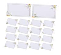 BESPORTBLE 100pcs Floral Place Cards for Weddings Reception Party Blank Name Cards with Elegant Design Paper Seating Tags for Table Arrangement and Guest Identification