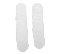 BESPORTBLE 100pcs Food Grade Plant Fiber Moisture Absorbing Round Drying Desiccant for Kitchen Food Storage Transparent Coated Drying Slices for Efficient Humidity Control