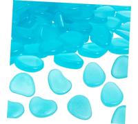 BESPORTBLE 100pcs Glow The Dark Rocks for Aquarium Decorative Stones for Fish Tank Outdoor Garden Pathway Pebbles Stone Lake Adornment