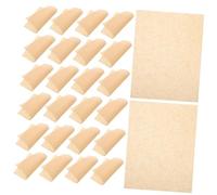 BESPORTBLE 100pcs Greaseproof Sandwich Paper Heat Resistant Wax Paper Liners for Burgers Food Baskets Party and Holiday Use Natural Wood Color Baking Oil Absorbing for Easy Cleanup and