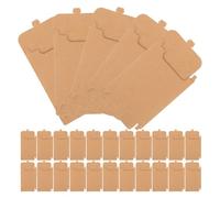 BESPORTBLE 100Pcs Kraft Paper CD Sleeves Envelopes, Portable Dvd Storage Holders, Brown Paper CD Storage Bags for Media Protection and Organization