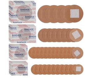 BESPORTBLE 100pcs Large Fabric Round Spots for Fingers and Joints, Breathable Waterproof Bandages for Wound Protection