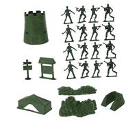 BESPORTBLE 100pcs Military Soldier Figurines for Green Plastic Models for Creative War Games and Interaction Lifelike Army Figures for Concentration Training