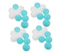 BESPORTBLE 100Pcs Mini Play Pit Balls for Macaron Green and White Plastic Balls for Playhouse Birthday Party Indoor Outdoor Activities Non-toxic Playhouse