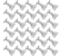 BESPORTBLE 100pcs Mini Silver-plated Plastic Wine Offering Cups Miniature Goblets for Wedding Party Decorations Retro Style Worship Accessories for DIY Carnival Events