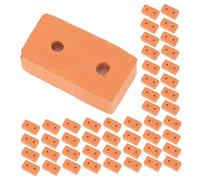 BESPORTBLE 100pcs Miniature Brick Realistic Red Wall Bricks for Dollhouse Landscaping Architectural Model DIY Building Blocks for Craft Projects