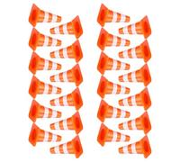 BESPORTBLE 100Pcs Miniature Traffic Cones Interactive Traffic Signs for Roadblock Play Hands Learning for Construction for Sand Table Engineering Activities