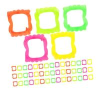BESPORTBLE 100pcs Mixed Color Vampire Teeth Fake Fangs Plastic Costume Accessory for Adults Halloween Party Cosplay Pretend Play Reusable Family Friendly Prop