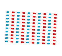 BESPORTBLE 100Pcs Movie Glasses Lightweight Disposable Red Blue Anaglyph Glasses with White Cardboard Frame for Gaming and Home Theater Entertainment