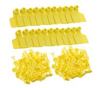 BESPORTBLE 100pcs Plastic Ear Tags Livestock Supplies Tpu Material Cold Resistant Copper Head Studs Farm Use Blank Ear Tags for Animal Identification