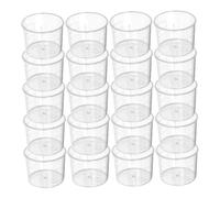BESPORTBLE 100pcs Plastic Measuring Cups with Clear Scale Small Beakers for Laboratory Cooking Baking and Mixing Versatile and Safe Plastic Beakers for Accurate Measurement