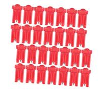 BESPORTBLE 100Pcs Red Replacement Glue Bottle Pins for Eyelash Extensions Blocking Lash Extension Tools Precise Nozzle Tips for Eyelash Glue Bottles Suitable for Professional and DIY Use