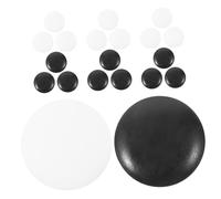 BESPORTBLE 100pcs Resin Go Chess Pieces Small Imitation Jade Black White Stones for Board Game Accessories Craft Play Educational Use