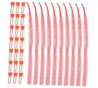 BESPORTBLE 100Pcs Reusable Nylon Mesh Storage Bags with Net Buckles Vegetable Produce Bags for Fruits Seafood Nuts Capacity Grocery Organizers Woven Net Shopping Sacks