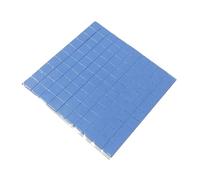 BESPORTBLE 100pcs Thermal Conductive Silicone Pads Special Design Fine Craftsmanship Blue Silicone Thermal Pad 10x10x0.1mm for CPU LED Ic Chip Replacement Electronics Usage