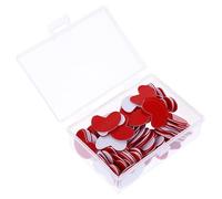 BESPORTBLE 100Pcs Two Color Counting Chips for Plastic Heart Shaped Math Counters Lightweight Easy to Use for Educational Games Learning Activities