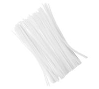 BESPORTBLE 100pcs White DIY Twisting Sticks Craft Supplies for Adults and Teens Safe Material Chenille Stems for Art Craft Projects Hand Coordination and Creativity Development