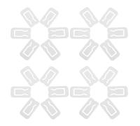 BESPORTBLE 100pcs White Plastic Shirt Clips for Fabrics and Ties, Lightweight and Even Pressure Design, for Seniors and People with Limited Hand Strength, Securely Hold Clothes without Damage