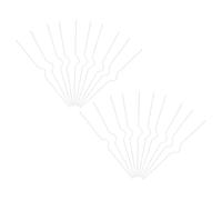 BESPORTBLE 100pcs White Wire Calendar Hanging Hooks 12.6" Double Coil Binder Clips for Wall Calendars, Photo Albums, and Posters, Reusable Iron Hooks for Home and Office Organization