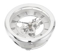 BESPORTBLE 103mm Skeleton Clock Movement Mechanism DIY Clock Repair Parts Zinc Alloy round Head with Accurate Timekeeping and Secure Installation for Decor