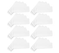 BESPORTBLE 108pcs Magnetic Name Tag Magnets with Writable Surface Reusable Erasable Label Plates for School Student Locker Tags and Personal Item Separation White PVC Fridge Magnets for Desk