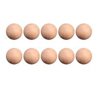 BESPORTBLE 10Pcs 1.18In Natural Unfinished Wooden Craft Balls Smooth Sanded Solid Wood Spheres for DIY Projects Home Decoration and Art Crafts