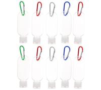 BESPORTBLE 10pcs 30ml Refillable Hand Sanitiser Bottles with Flip Caps, Empty Pet Travel Containers for Liquid, Portable Suspensible Bottles for Hand Use and Travel Random Color Random Color