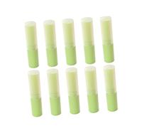 BESPORTBLE 10pcs 4g Empty Lip Balm Tubes Containers for Women and Ladies, Plastic Lip Gloss Storage Tubes with Turning Wheel Mechanism and Label Space, for Daily Life and Crafts, Green