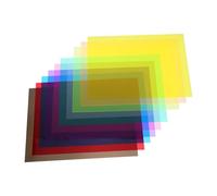 BESPORTBLE 10pcs A4 Colored Pvc Cellophane Sheets with Design, Versatile Use for Crafts and DIY Decorations, Plastic Sheeting for Iridescent Film and Wrapping