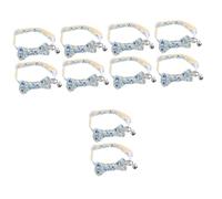 BESPORTBLE 10pcs Adjustable Cute Cat Collar Bow Tie Bell Pendant Portable Cartoon Design for Cats Kittens for Daily Wear Parties Weddings Festivals