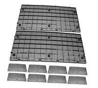 BESPORTBLE 10pcs Aquarium Bottom Filter Plate Black Mesh Grid Divider for Fish Tank Isolation Easy Cut Plastic Panel Breeding Tanks
