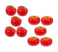 BESPORTBLE 10pcs Artificial Tomatoes Lifelike Foam Vegetable Models for Home Decor and Photography Props Realistic Simulation Fruit Display and Lightweight Red Yellow Tomatoes