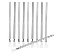 BESPORTBLE 10pcs Bendable Pin Nail Art Line Painting Pens Stainless Steel Handle Manicure Brushes for Precise Striping Wire Drawing Creative Designs and Easy to Clean