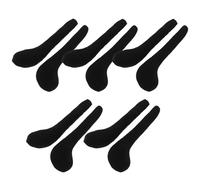 BESPORTBLE 10pcs Black Plush Doll Legs Accessories for DIY Doll Clothing Soft Stuffed Parts Versatile Crafting Options for Creative Projects
