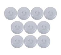 BESPORTBLE 10pcs Blue Plastic Trash Can Lids - 14" Universal Replacement Garbage Bin Covers - Heavy Duty Sealing Caps for Indoor and Outdoor Recycling Containers and Waste Bins