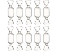 BESPORTBLE 10Pcs Candy Jewelry Box Portable Plastic Sweet Shaped Earring Necklace Ring Organization Carrier Case Jewelry Wrapping Container for Women Ladies
