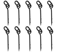 BESPORTBLE 10Pcs Carp Boilie Spike Fishing Bait Spike with Loop Boilie Bait Screw Attachments for Carp Fishing Lure Barbel Rigging and Crimp Sleeves