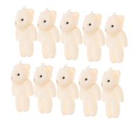 BESPORTBLE 10pcs Cartoon Bear Hanging Dolls Lightweight Stuffed Animal Ornaments Soft Fabric PP Cotton for Decor Gift