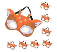 BESPORTBLE 10pcs Cartoon Deer Animal Masks for Party Non Woven Soft Material Eye Protection Festival Cosplay Funny Decorative Face Covers